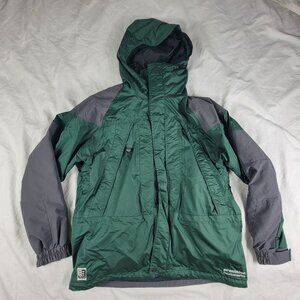 Precision Mountaineering Dry Tek Mens Large Green Winter Jacket Warm Outdoors